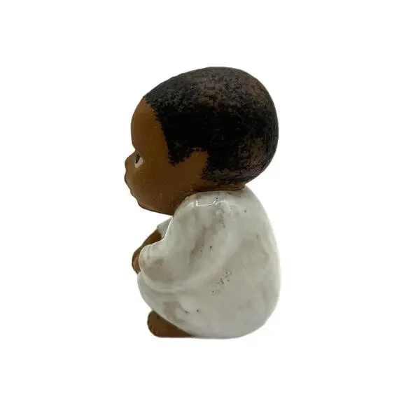 Vintage 1974 Lisa Larson Swedish “South” African Black Boy Stoneware Figurine